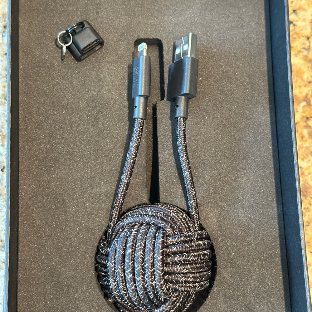 Black Braided Charging Cable